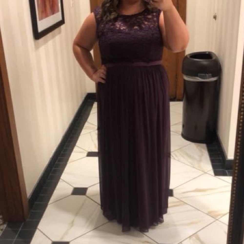 Purple bridesmaid dress